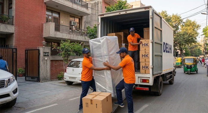 Home shifting in Delhi by HK packers and Movers