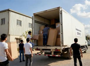 HK packers team loading goods into truck